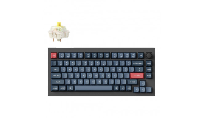 Keychron V1 Max RGB - US Layout - Hot-Swappable Gateron Jupiter Banana Wireless Keyboard