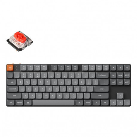 Keychron K1 Max RGB - US Layout - Hot-Swappable Low Profile Gateron Red Wireless Keyboard