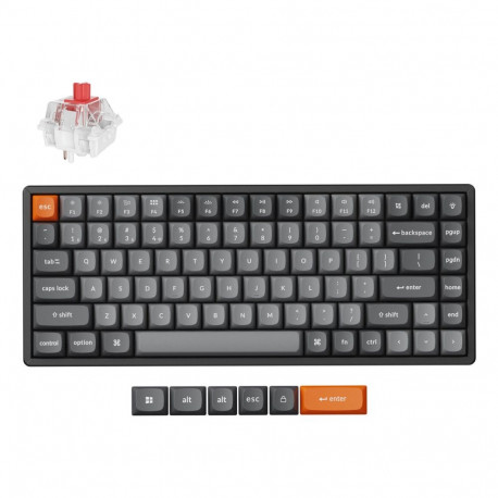 Keychron K2 Max RGB Aluminum - US Layout - Hot-Swappable Gateron Super Red Wireless Keyboard