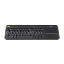 LOGITECH Wireless Touch Keyboard k400 Plus - INT BLACK