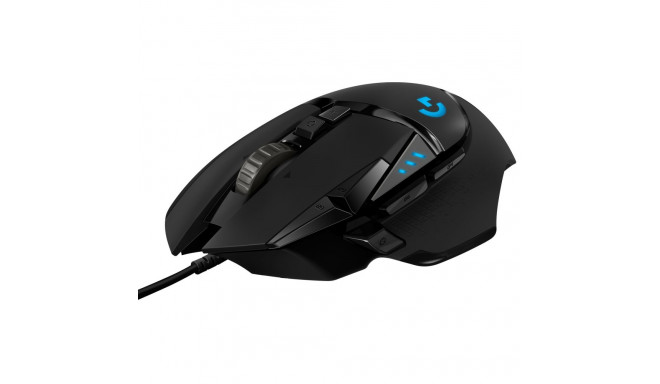 Logitech G502 HERO, wired gaming mouse, black