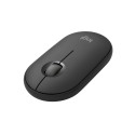 Logitech Pebble 2 M350s Wireless Mouse, RF Wireless + Bluetooth, 4000 DPI, Tonal Graphite