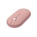  Logitech M350s - Optical mouse - Pebble 2 - tonal rose