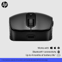 HP 695 Wireless Bluetooth Mouse - Wireless Qi-Charging, Programmable, 4-way Scrolling - Black
