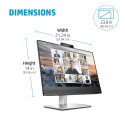 HP E24m G4 FHD Conferencing Monitor - 23.8" 1920x1080 FHD 300-nit 75Hz AG, IPS, USB-C(65W)/HDMI/Disp