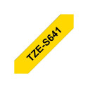 Brother TZe-S641 lehekülje liimiga lamineeritud lint must kollasel TZe 8 m 1,8 cm