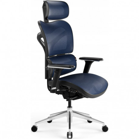 Diablo Chairs V-Commander must ja sinine kontoritool