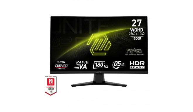MSI MAG 274CQF - 180Hz | QHD | 27'' | kiire VA | 0,5 ms