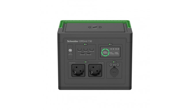 APC OffGrid Portable Power Station 730, 738Wh Lithium-ion, LCD, 2 CEE 7/3 Schuko outlets, Sinewave, 