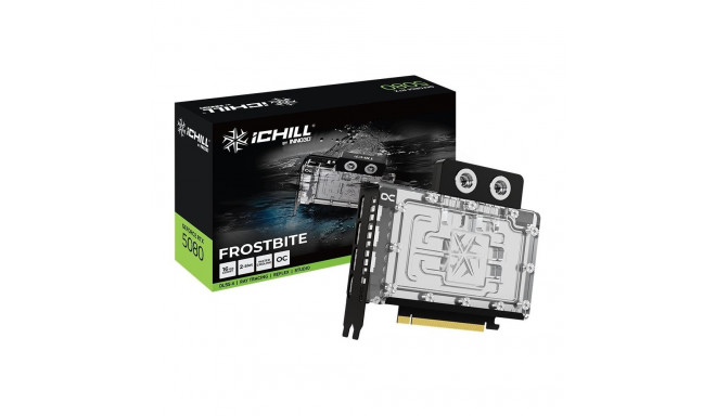 Inno3D GeForce RTX 5080 iCHILL Frostbite 16GB GDDR7 DLSS4 Graphics Card (C50803-16D7X-1760FB)