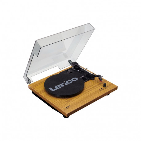 Lenco LS-10 record player with speakers wood