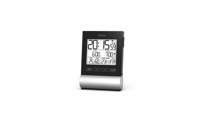 Hama DCF ALARM CLOCK "BLACK LINE"