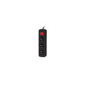 Lanberg PS1 pikendusjuhe 3 pistikupesa 3m must (PS1-03E-0300-BK)