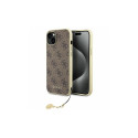 Guess GUHCP15MGF4GBR iPhone 15 Plus 6.7" pruun kõvakaanega ümbris 4G Charms Collection