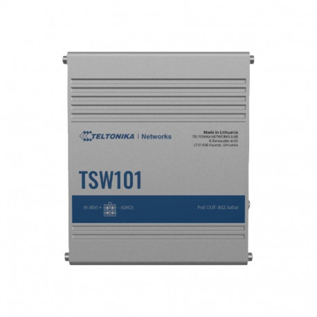 TELTONIKA NETWORKS TSW101 autotööstuse PoE+ gigabit ethernet lüliti