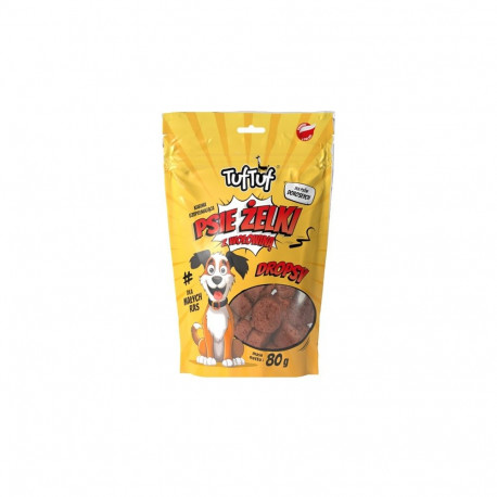 TUF TUF Dog gummies - beef drops - dog treat - 80g