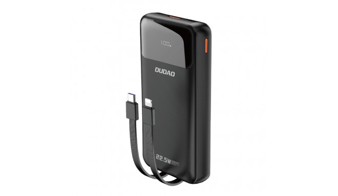 Dudao Dudao K15Pro Power Bank 20000mAh 22.5W PD USB-C / USB-A / Built-in Lightning and USB-C Cables 