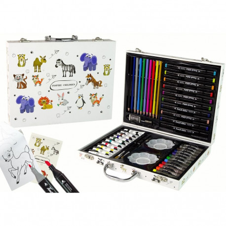 Zestaw Małego Artysty W Walizce 68 Elementów