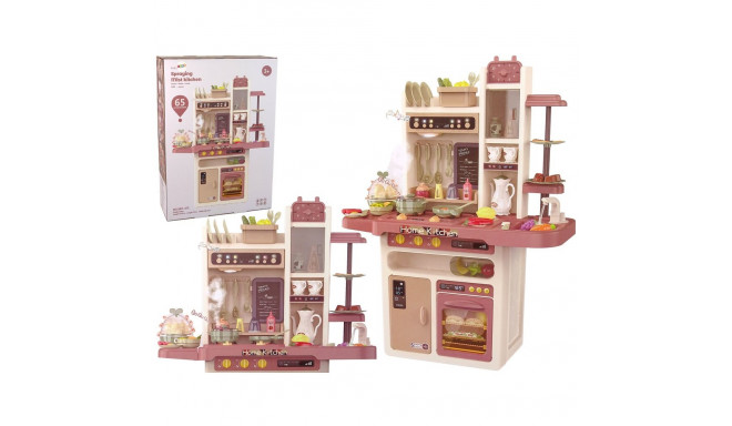 Kuchnia Dla Dzieci Woda Para Wodna Dźwięk Światła Akcesoria 65 Elementów