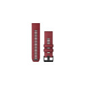 Garmin QuickFit Band Graphite, Red Silicone