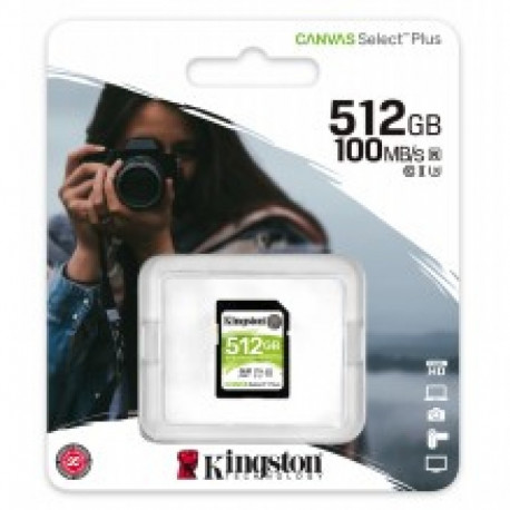 KINGSTON 512GB SDHC SELECT 100R CL 10 UHS-I