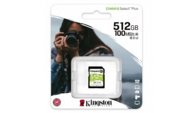 KINGSTON 512GB SDHC SELECT 100R CL 10 UHS-I