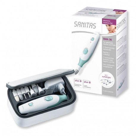 SMA 36 Maniküre-/Pediküre-Set (weiß/hellgrün)