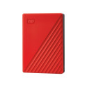 WD My Passport 4 TB, hard disk (red, Micro USB 3.2 B gene 1)