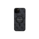 Guess GUHMP15SG4GFRK iPhone 15 / 14 / 13 6.1" must kõvakaaneline 4G Collection nahast metallist logo