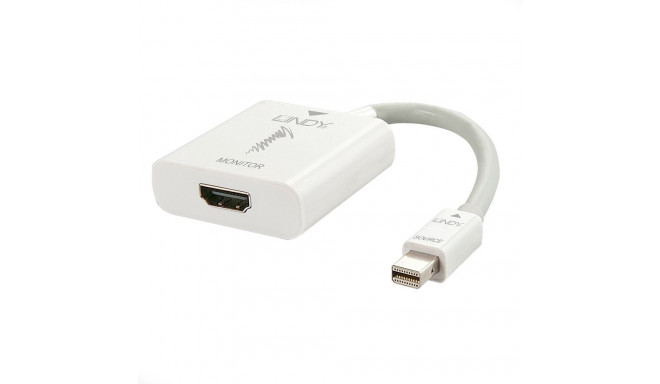 Üleminek Mini DisplayPort (M) - HDMI (F), 4K@60Hz Active 0.15m (Thunderbolt), valge