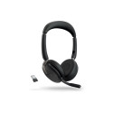 JABRA Evolve2 65 Flex MS Stereo Headset on-ear Bluetooth wireless active noise cancelling USB-A blac