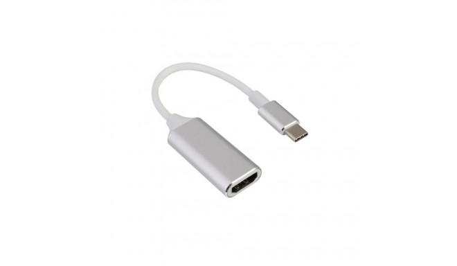 RoGer Multimedia Adapter USB-C to HDMI (4K @ 30Hz, 1080P @ 60Hz) Silver