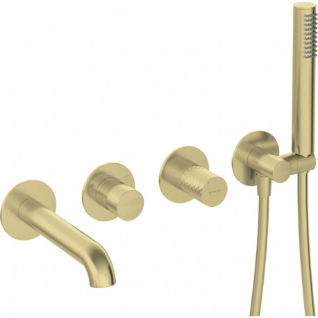 4-hole concealed bathtub faucet