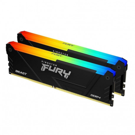 Kingston Technology mälumoodulid FURY Beast RGB 16GB 3200MT/s DDR4 CL16 DIMM (Kit of 2) 740617337532