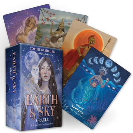 Oracle Card Deck - The Earth and Sky Oracle 48 Illustrated Cards and Guidebook