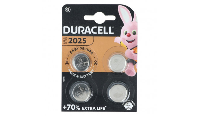 Battery - Duracell CR2025 3V Lithium Battery Pack of 4