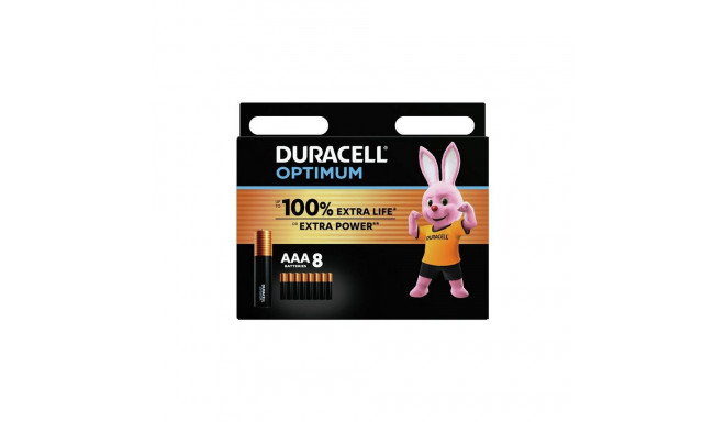 Battery - Duracell AAA Optimum 1.5V MX2400 8 Pack