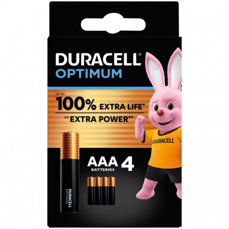 Battery - Duracell AAA Optimum 1.5V MX2400 4-pack