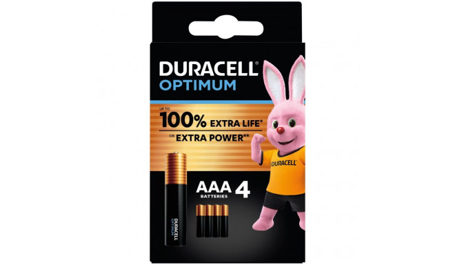 Battery - Duracell AAA Optimum 1.5V MX2400 4-pack