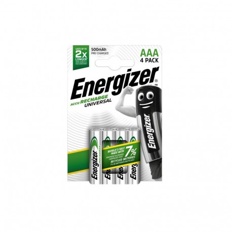 Battery - Energizer AAA HR03 500mAh 1.2V Rechargeable 4 Pack