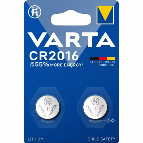 Battery - Varta 06016 CR2016 Lithium 3V 1.8g (2-pack) Blister