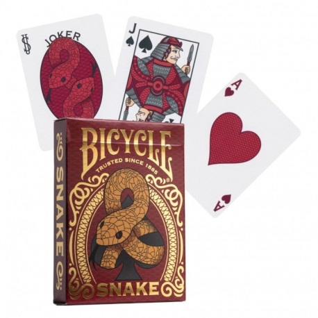 Card Game - Bicycle Snake Playing Cards 52 Cards + 2 Jokers
