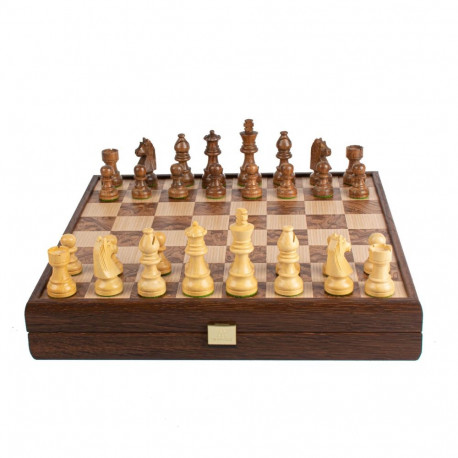Chess Set - Manopoulos Riešutmedžsio 35x35cm Staunton Pieces 7.6cm Height