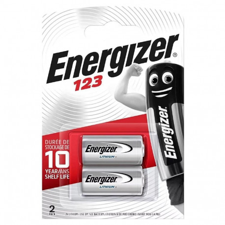 Battery - Energizer CR123 Lithium 3V 1500mAh 10-Year Shelf Life