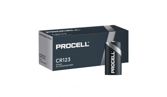 Battery - Duracell Procell CR123 3V Lithium 10 Pack