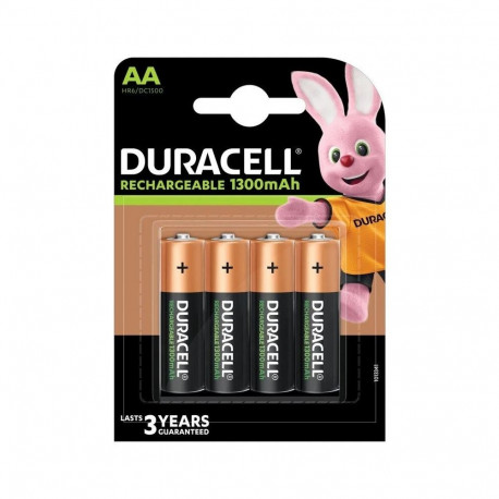 Battery - Duracell AA 1300 mAh Rechargeable NiMH 4-pack