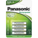 Rechargeable Battery - PANASONIC P03P 750 mAh AAA 1.2V 2 pcs