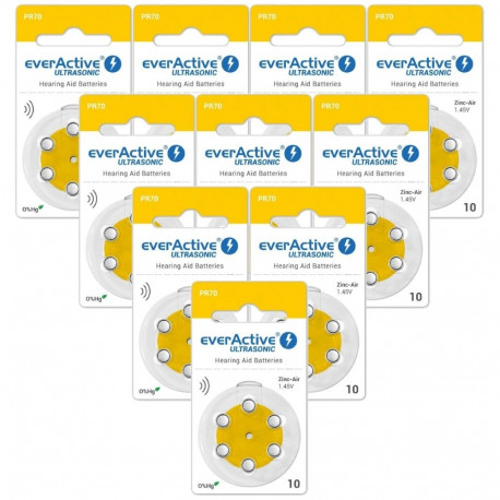 Battery - EverActive 10 - 6BL Zinc-Air Hearing Aid Batteries 1.45V 6 Pcs