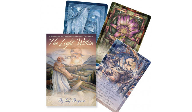 Affirmation Card - The Light Within 54 Cards & 184-Page Guide 11x16x3.8 cm