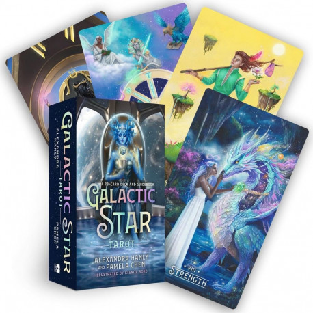 Tarot Deck - Galactic Star Tarot 78 Cards Guidebook Plastic-Coated Paper